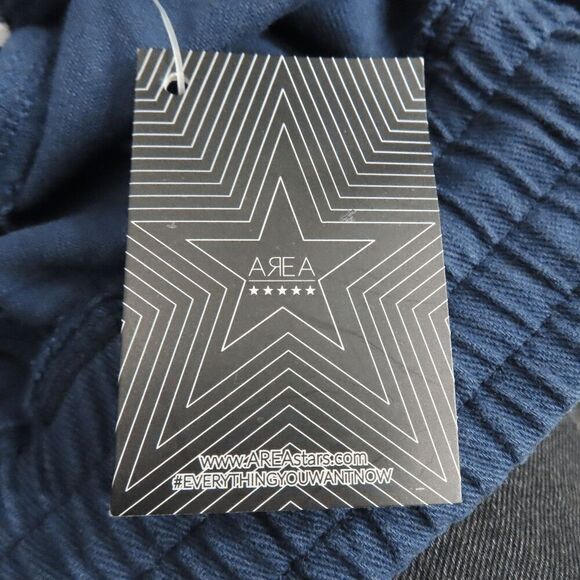 Area Stars Navy Blue Ali Cropped Drawstring Pant Small - Picture 6 of 7